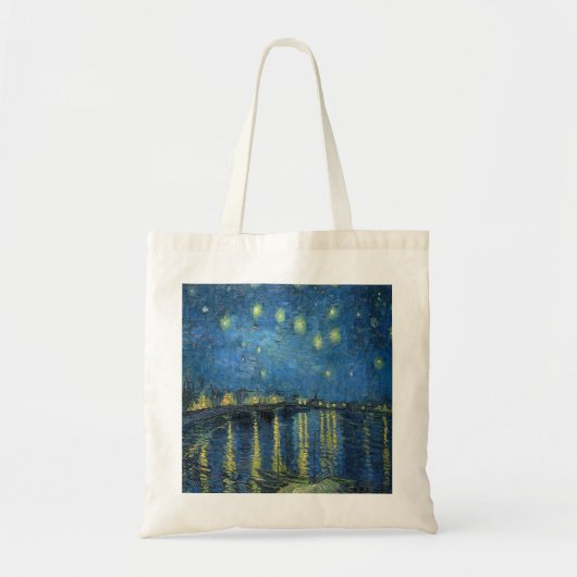 Tote Bag Van Gogh Nuit étoilée sur le Rhône (Devant)