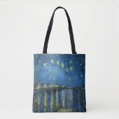 Tote Bag Van Gogh Nuit étoilée sur le Rhône (Devant)