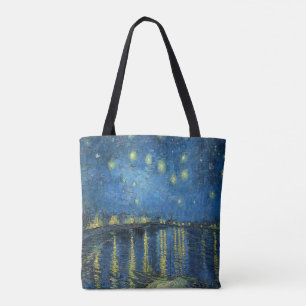 Tote Bag Van Gogh Nuit étoilée sur le Rhône