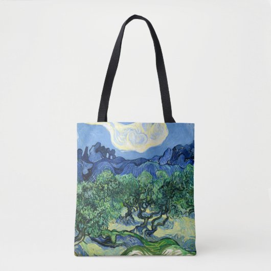 Tote Bag Van Gogh - Oliviers aux Alpilles Arrière - plan (Devant)