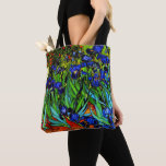 Tote Bag Van Gogh peinture, Irises,<br><div class="desc">La célèbre peinture florale de Vincent van Gogh,  Irises.</div>