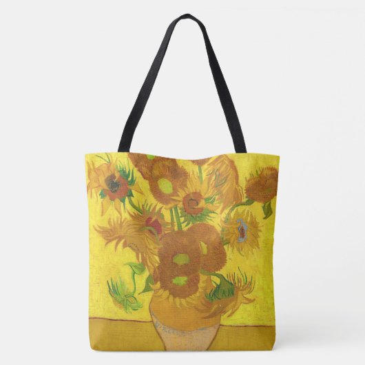 Tote Bag Van Gogh Quinze Tournesols Dans Un Vase Art (Dos)
