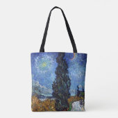Tote Bag Van Gogh Road Avec Cyprès Impressionnisme (Dos)