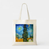 Tote Bag Van Gogh Road avec Cypress et Star (Dos)