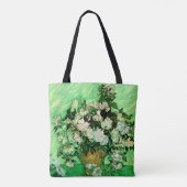 Tote Bag Van Gogh - Roses blanches, célèbre peinture, (Dos)