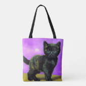 Tote Bag Van Gogh Style Cat (Dos)