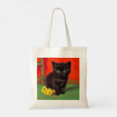 Tote Bag Van Gogh Style Chat noir (Dos)