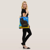 Tote Bag Van Gogh Style Starry Night Cat (Sur le modèle)