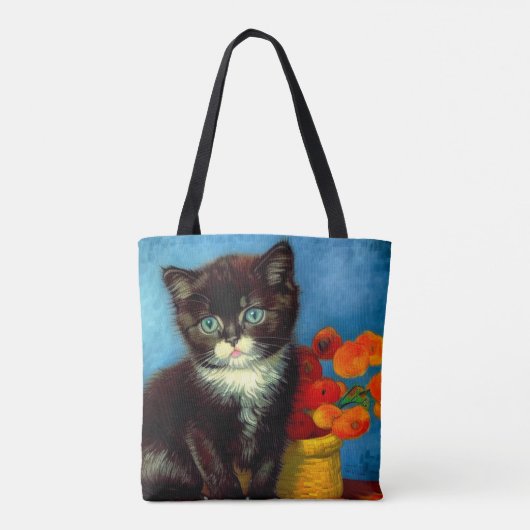 Tote Bag Van Gogh Tuxedo Cat (Dos)