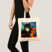Tote Bag Van Gogh Tuxedo Cat (Devant (produit))