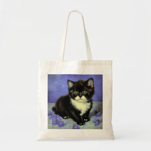 Tote Bag Van Gogh Tuxedo Kitten (Devant)