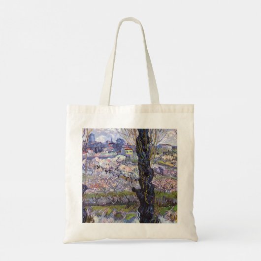 Tote Bag Van Gogh Vue Arles Jardin Fleuri (Dos)