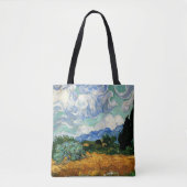 Tote Bag Van Gogh - Wheatfield avec Cypress Tree (Devant)