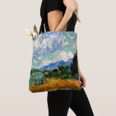 Tote Bag Van Gogh - Wheatfield avec Cypress Tree (De près)