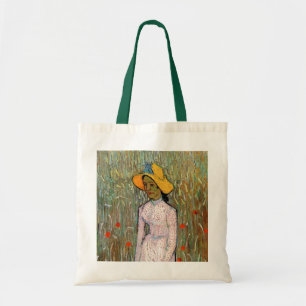 Tote Bag Van Gogh, Young Girl Standing; Arrière - plan du b