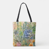 Tote Bag Variété de succulentes (Dos)