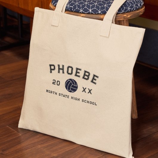 Tote Bag Varsity Letter Sports Graduation Custom Athlete