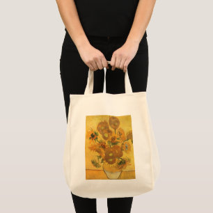 Tote Bag Vase avec 15 tournesols par Vincent van Gogh