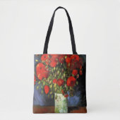 Tote Bag Vase avec des papillons rouges | Vincent van Gogh (Devant)