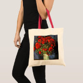 Tote Bag Vase avec des pavots rouges par Vincent van Gogh (Devant (produit))