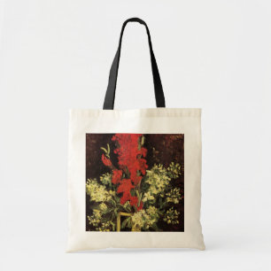Tote Bag Vase avec Gladioli, oeillets de Vincent van Gogh