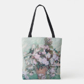 Tote Bag Vase avec roses roses roses, Van Gogh (Dos)