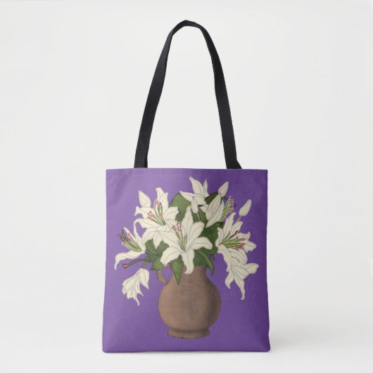 Tote Bag Vase de fleurs (Devant)