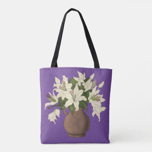 Tote Bag Vase de fleurs (Dos)