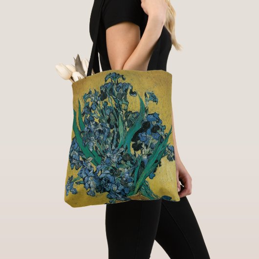 Tote Bag Vase de fleurs avec iris de Vincent van Gogh (De près)