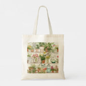 Tote Bag Vase de fleurs botaniques Jardin Plante Aquarelle (Dos)