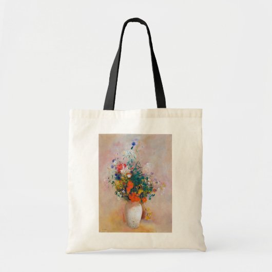 Tote Bag Vase de fleurs, Redon (Devant)