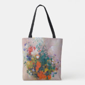 Tote Bag Vase de fleurs, Redon (Dos)