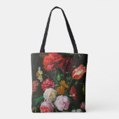 Tote Bag Vase de verre avec des fleurs (Dos)