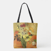 Tote Bag Vase japonaise, Rose, Anémones par Vincent van Gog (Dos)