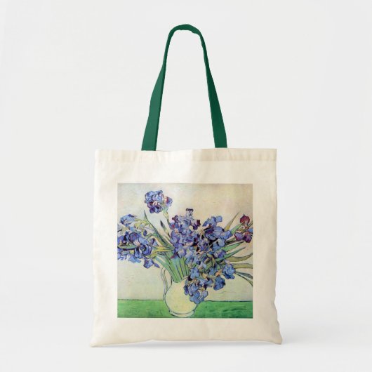 Tote Bag Vase Still Life avec Irises par Vincent van Gogh (Devant)