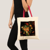 Tote Bag Vase with Zinnias and Geraniums, Vincent van Gogh (Devant (produit))