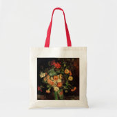 Tote Bag Vase with Zinnias and Geraniums, Vincent van Gogh (Devant)