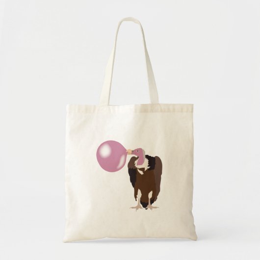 Tote Bag Vautour de la bulle soufflant la bulle (Devant)