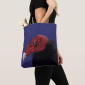 Tote Bag Vautour de Turquie illustrée (De près)