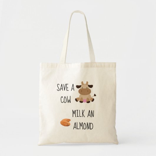 Tote Bag Vega Sauver une vache Lait et amande Revitalisable (Devant)