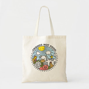 Tote Bag Vegan Friends Not Food Veganism Plante Based Food 