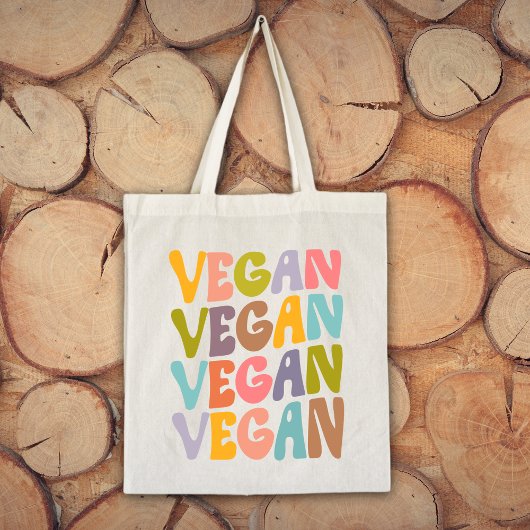 Tote Bag Vegan simple, Fleurs tendance Rétro
