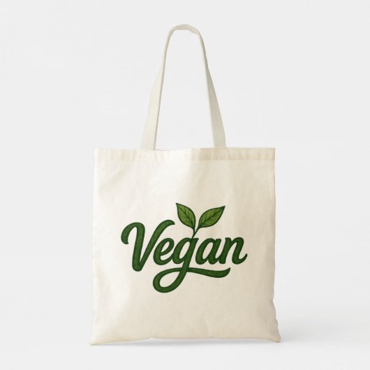 Tote Bag Vegan vert (Dos)