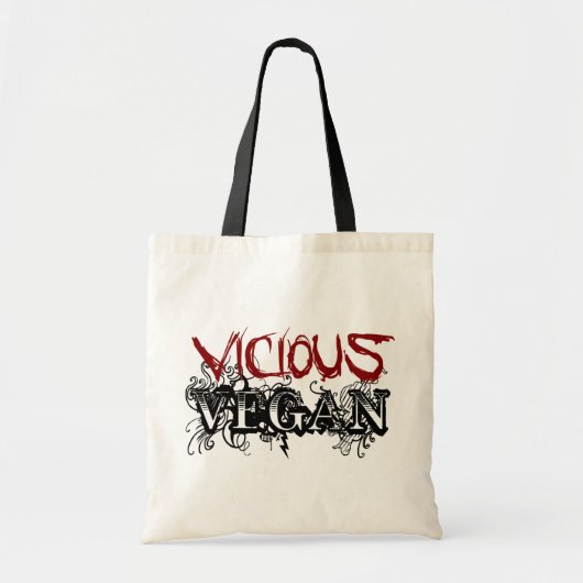 Tote Bag Végétalien méchant (Devant)