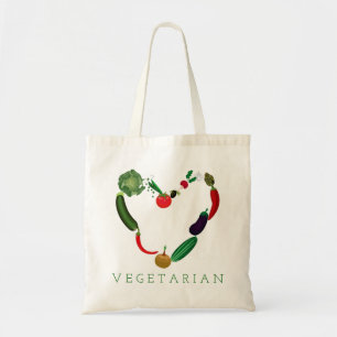 Tote Bag Vegetarian Heart