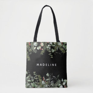 Tote Bag Végétation hivernale moderne personnalisée