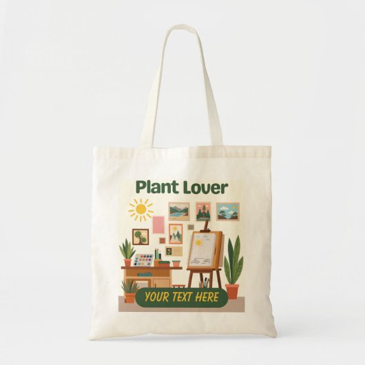 Tote Bag Végétation personnalisée et conception d'espace de (Devant)