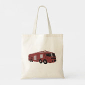 Tote Bag Véhicule de commandement de science-fiction rouge (Dos)