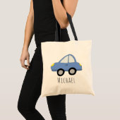 Tote Bag Véhicule et nom de la voiture de bébé mignonne (Devant (produit))