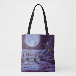 Tote Bag Véhicule terrestre de science-fiction vintage Alie